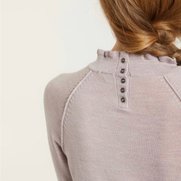 Free People | Lilac Needle & Thread Merino Wool Pullover Sweater - Picture 4 of 6